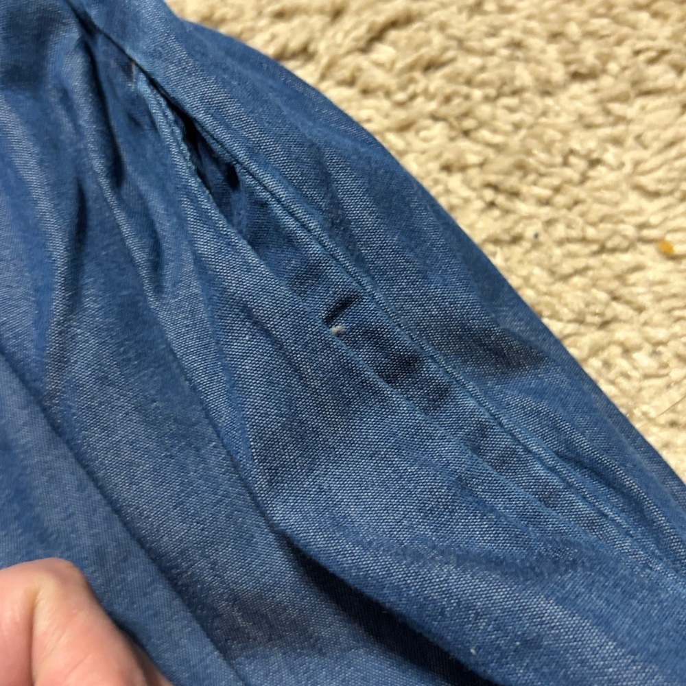Tommy Hilfiger Denim Wrap Dress Medium - Picture 6 of 7